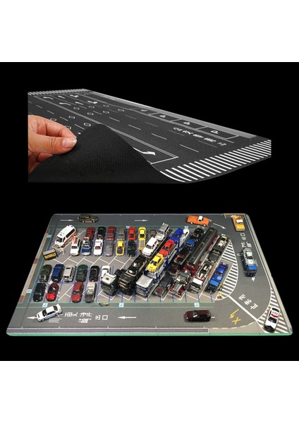 1:64 Ölçek Metal Araçlar Için Otopark Zemini (Otobüs, Kamyon, Tır - Park Istasyonu) 80X55 cm fiyatları
