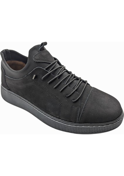 Çiğdem Kundura Gmz 818 Lastik Bağlı Erkek Ortopedik Ayakkabı - Siyah - 41