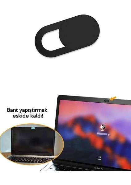 Web Kamera Kapatıcı Ekstra Ince - Webcam Cover Gizliliğiniz Için Güvenli Kullanım