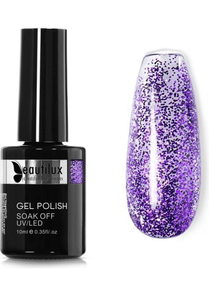 Kalıcı Oje Mermaid Shimmer Glitter B-136