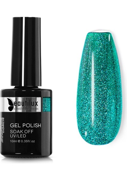 Kalıcı Oje Mermaid Shimmer Glitter B-158