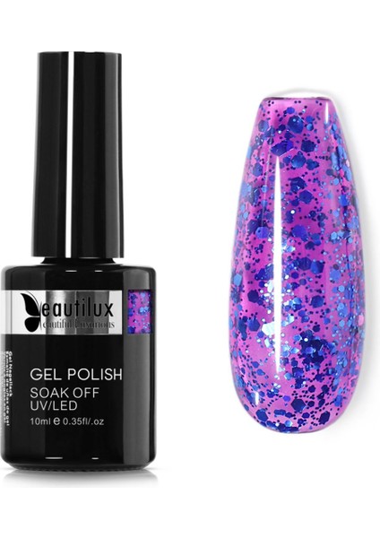 Kalıcı Oje Mermaid Shimmer-Glitter B-143