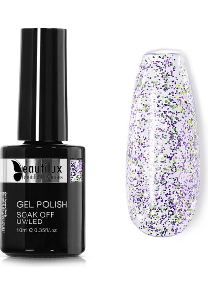 Kalıcı Oje Mermaid Shimmer Glitter B-138