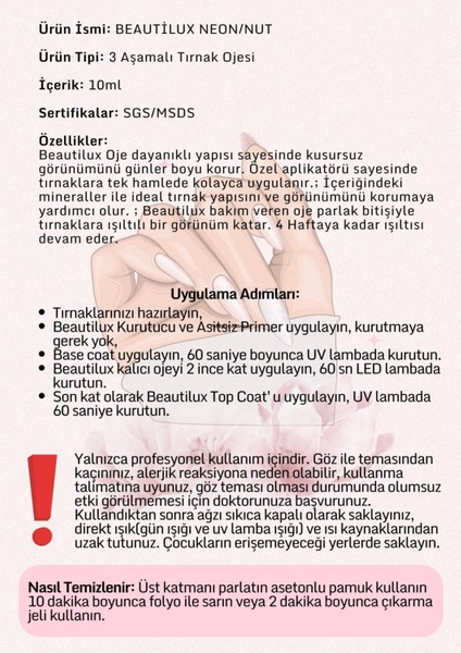 Kalıcı Oje B-003 10 ml