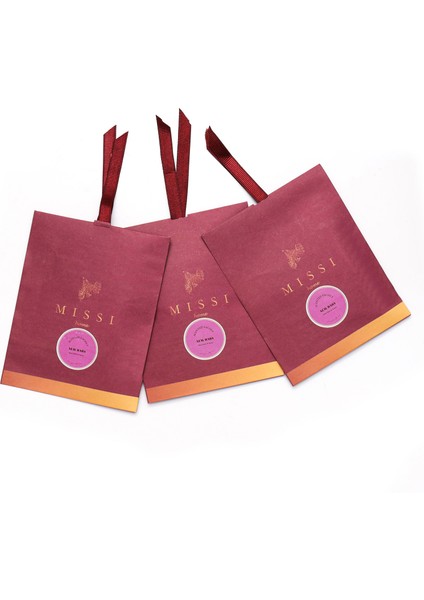 3 Adet New Baby Kokulu Zarf Seti (Bordo)