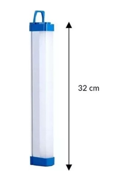 Şarzlı, 32 Cm, 20 Watt, Acil Yardım Modlu, Dimli, Tekne, Çadır, Tezgah Altı Armatür, USB Şarzlı