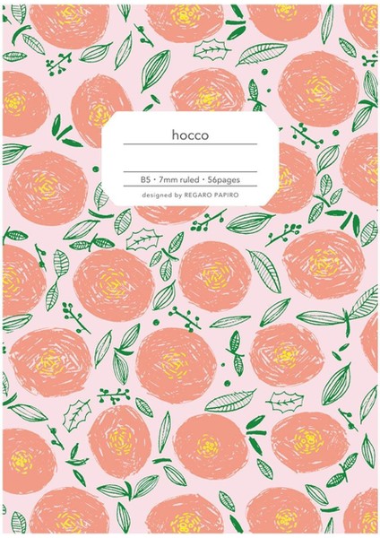 Hocco B5 Defter Çiçek Çizgili