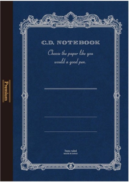 Premium CD B5 Defter Mavi Çizgili