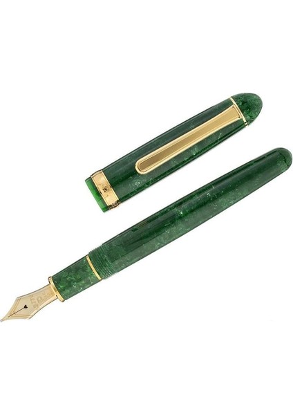 #3776 Century Celluloid Jade 14K Altın Uç Dolma Kalem B Uç
