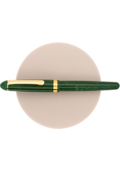 #3776 Century Celluloid Jade 14K Altın Uç Dolma Kalem B Uç