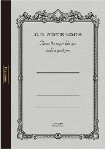 Premium CD A5 Defter Gri Düz