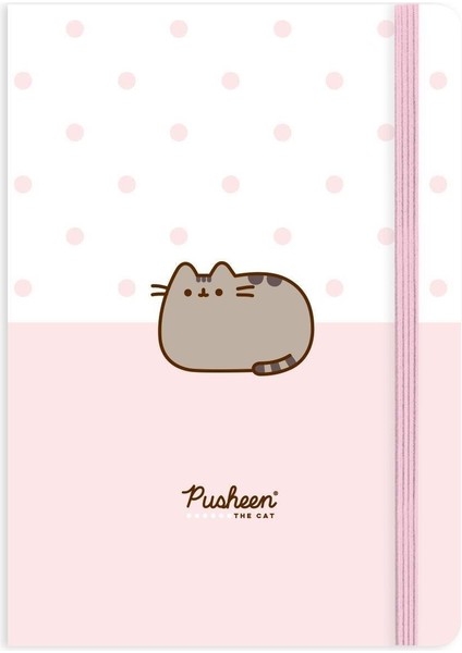 Pusheen A5 Çizgili Sert Kapak Ciltli Defter No: 1 80 Yp.