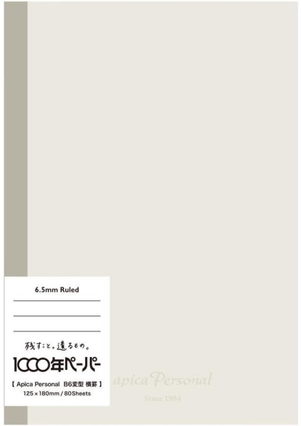 Personal B6 Defter Bej Çizgili