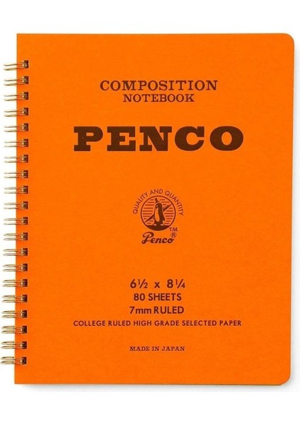 Coil Composition Notebook Orange A5 Çizgili Telli Defter