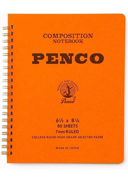 Coil Composition Notebook Orange A5 Çizgili Telli Defter