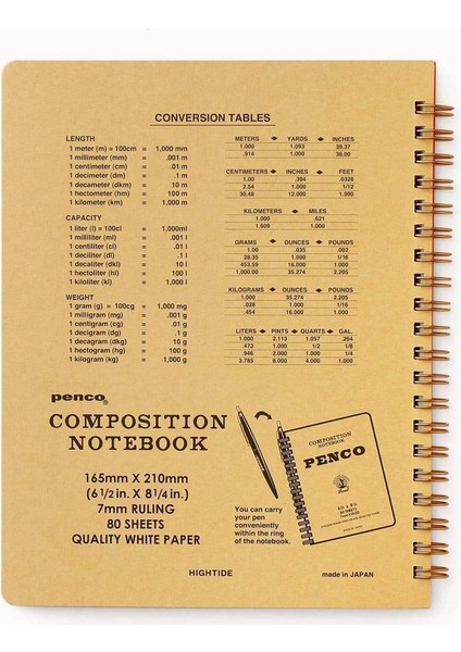 Coil Composition Notebook Orange A5 Çizgili Telli Defter
