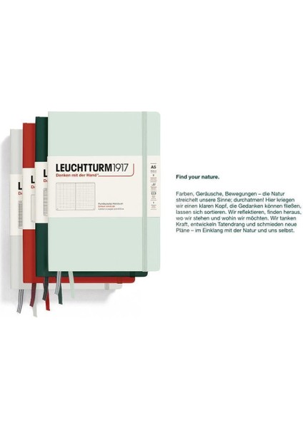 Leuchttrum 1917 Medium(A5) Sert Kapak, 251 Numaralandırılmış Noktalı Sayfa Defter Apricot 369780 fiyatları