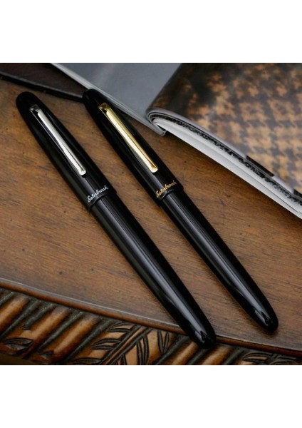 Estie Dolma Kalem Ebony Black Palladium Oversize Extra Fine modelleri
