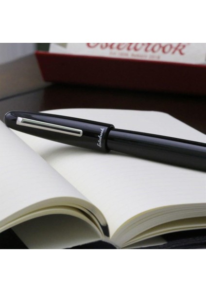 Estie Dolma Kalem Ebony Black Palladium Oversize Extra Fine fırsatları