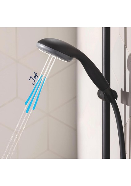 Vitalio Start System 250 Termostatik Bataryalı Duş Sistemi |250MM Tepe DUŞU/100MM 2 Akışlı El DUŞU/1750MM Duş Hortumu | Sabit Sıcaklık Ayarı | Su Tasarruflu | Duş Başlığı |mat Siyah| 266772430 fırsatları