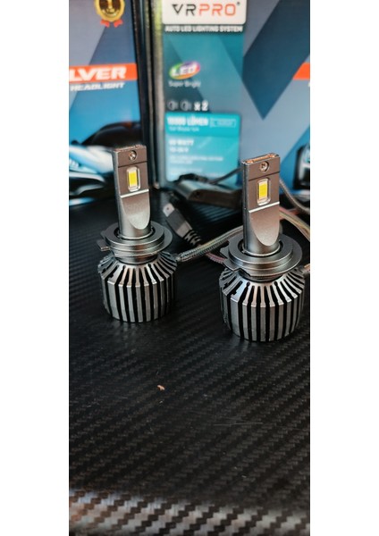 H7 Vrpro Silver 6000K-6500K Saf Beyaz Işık LED Zenon 18000LÜMEN 60W Garantili Ürün 12-24V indirimleri