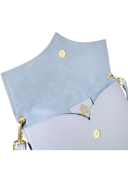 The Pendant Folio Deri Çanta Light Blue fiyatları