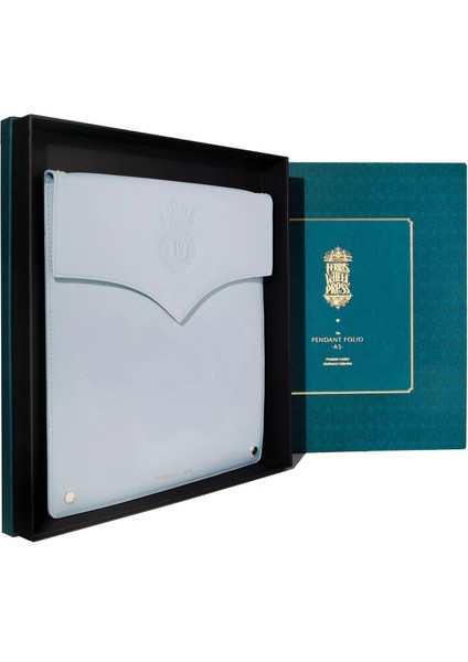 The Pendant Folio Deri Çanta Light Blue modelleri