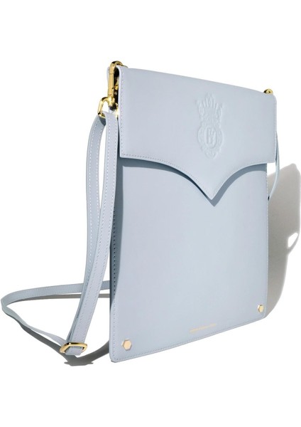 The Pendant Folio Deri Çanta Light Blue indirimleri
