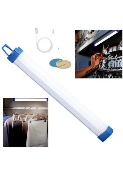 Şarzlı, 72 Cm, 30 Watt, Acil Yardım Modlu, Dimli, Tekne, Çadır, Tezgah Altı Armatür, USB Şarzlı