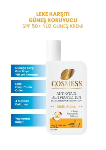 Sun Ess 50SPF Leke Karşıtı Güneş Koruyucu