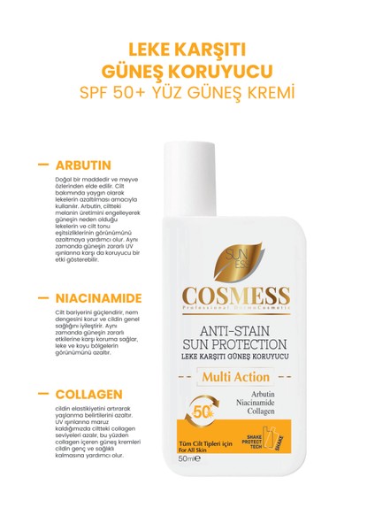 Sun Ess 50SPF Leke Karşıtı Güneş Koruyucu