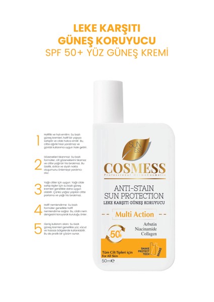 Sun Ess 50SPF Leke Karşıtı Güneş Koruyucu