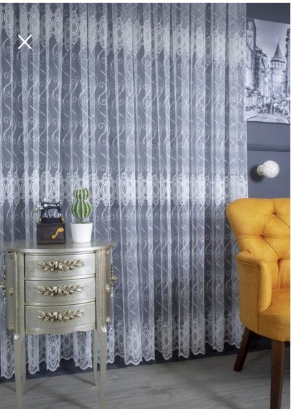Sanal Nakışlı Tül Perde (Normal 1x2,5 Pile) fiyatları