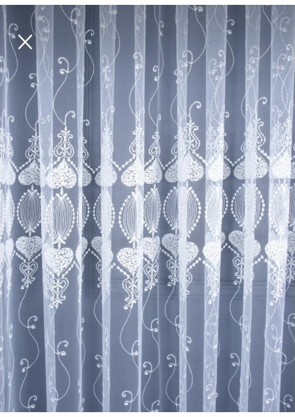 Sanal Nakışlı Tül Perde (Sık 1x3 Pile) fiyatları