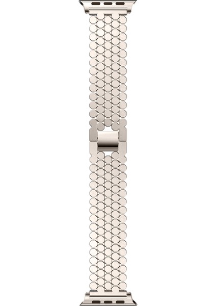Apple Watch Seri SE/11/10/9/8/7/6/5/4/3 ile Uyumlu 46MM-45MM-44MM Bal Peteği Çelik Kordon Yıldız Işığı