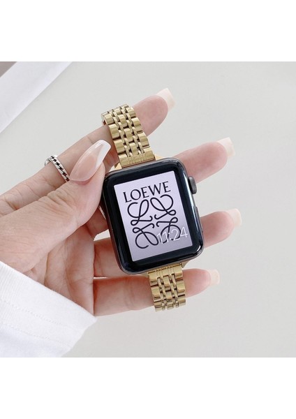 Apple Watch Seri SE/11/10/9/8/7/6/5/3 ile Uyumlu 42MM-41MM-40MM-38MM Çelik İnce Jubilee Kordon Gold fiyatları