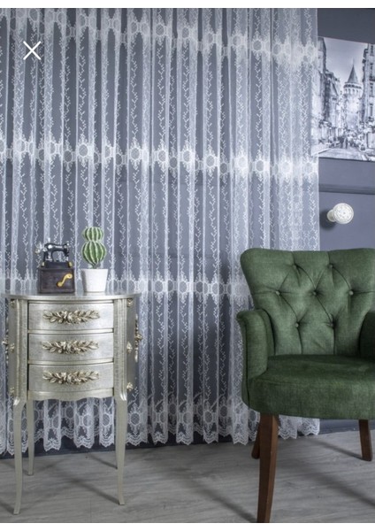 Sanal Nakışlı Tül Perde (Normal 1x2,5 Pile) modelleri