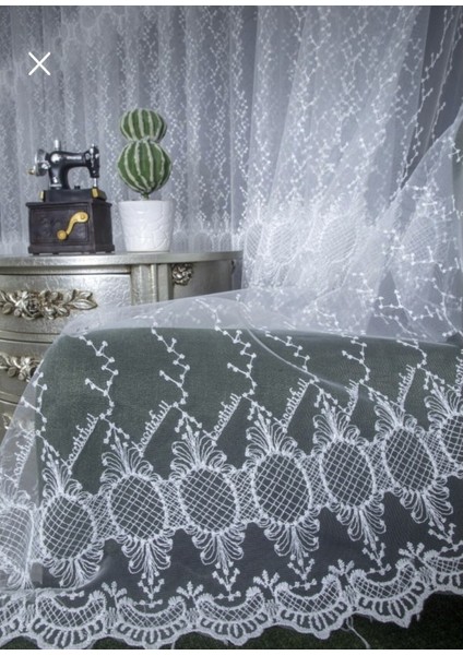 Sanal Nakışlı Tül Perde (Sık 1x3 Pile) indirimleri