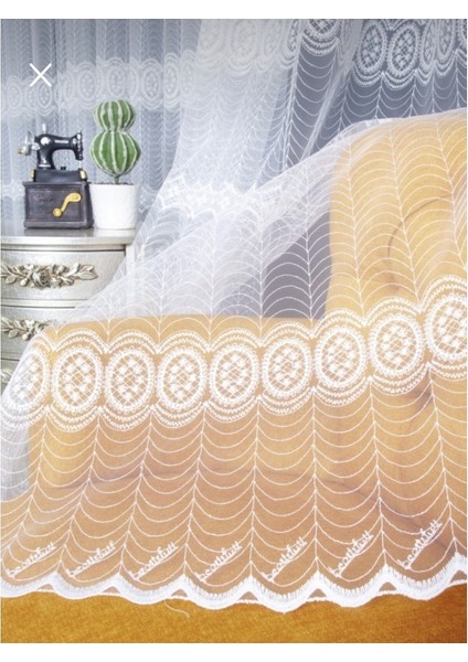 Sanal Nakışlı Tül Perde (Normal 1x2,5 Pile) indirimleri