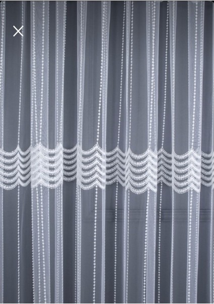 Sanal Nakışlı Tül Perde (Sık 1x3 Pile) indirimleri