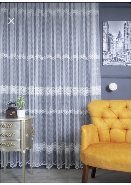 Sanal Nakışlı Tül Perde (Sık 1x3 Pile) fiyatları