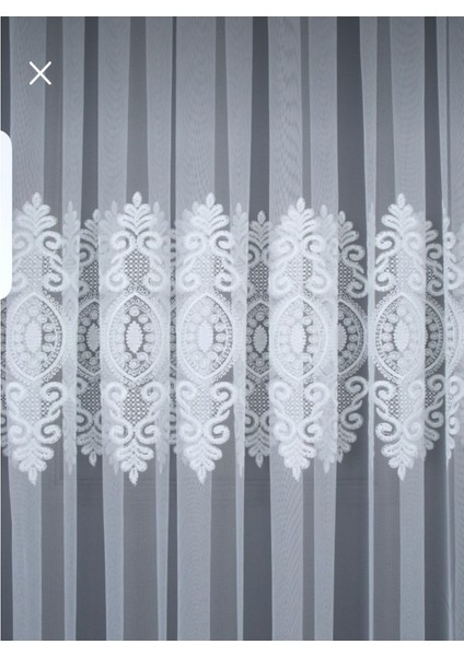 Sanal Nakışlı Tül Perde (Sık 1x3 Pile) fırsatları