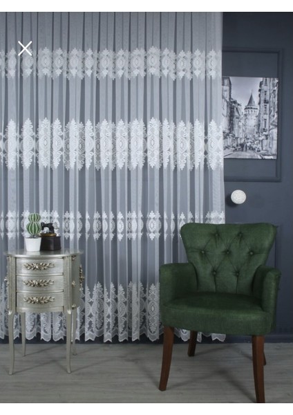 Sanal Nakışlı Tül Perde (Sık 1x3 Pile) fiyatları