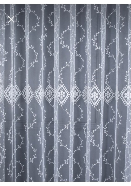 Sanal Nakışlı Tül Perde (Sık 1x3 Pile) fırsatları