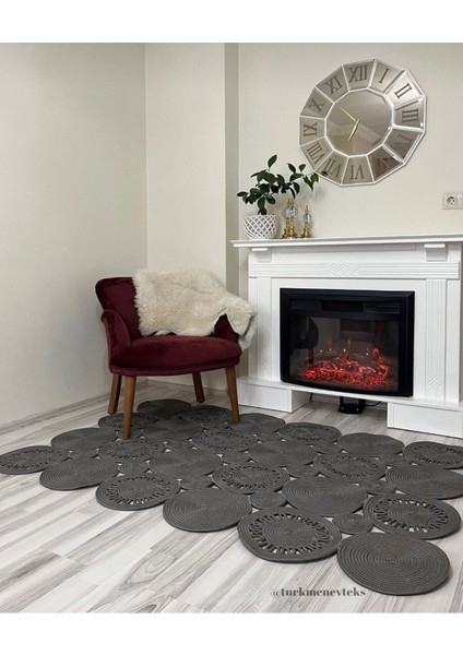 Hasır Jüt Halı El Örgüsü Halı Kilim Yıkanabilir Çift Taraflı modelleri