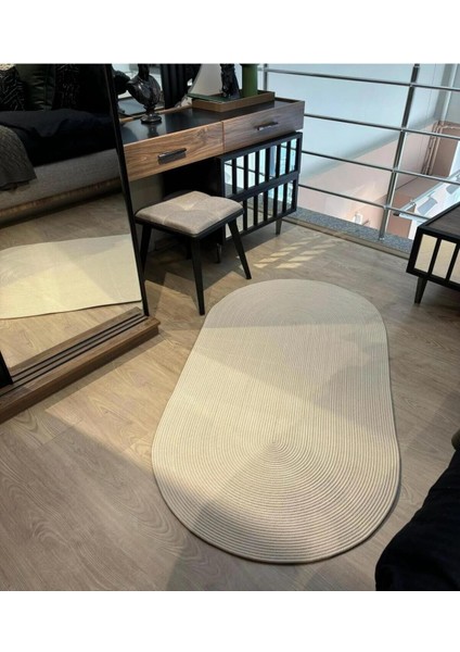 Hasır Jüt Halı El Örgüsü Halı Kilim Yıkanabilir Çift Taraflı Oval fiyatları