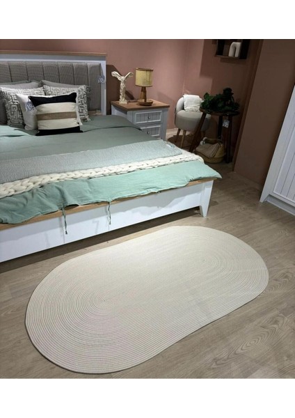 Hasır Jüt Halı El Örgüsü Halı Kilim Yıkanabilir Çift Taraflı Oval modelleri