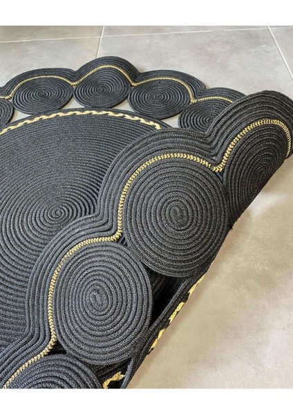 Hasır Jüt Halı El Örgüsü Halı Kilim Yıkanabilir Çift Taraflı Yuvarlak fiyatları