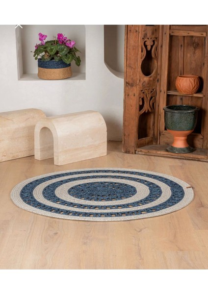 Hasır Jüt Halı El Örgüsü Halı Kilim Yıkanabilir Çift Taraflı Yuvarlak fiyatları