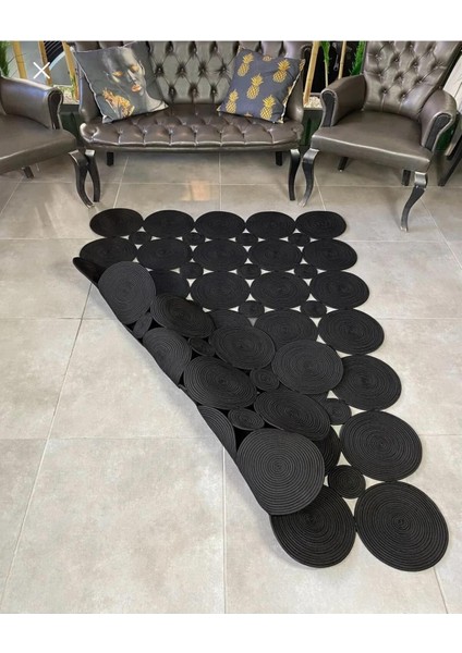 Hasır Jüt Halı El Örgüsü Halı Kilim Yıkanabilir Çift Taraflı modelleri